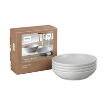 Load image into Gallery viewer, Denby Dove Grey Set of 4 Pasta Bowls
