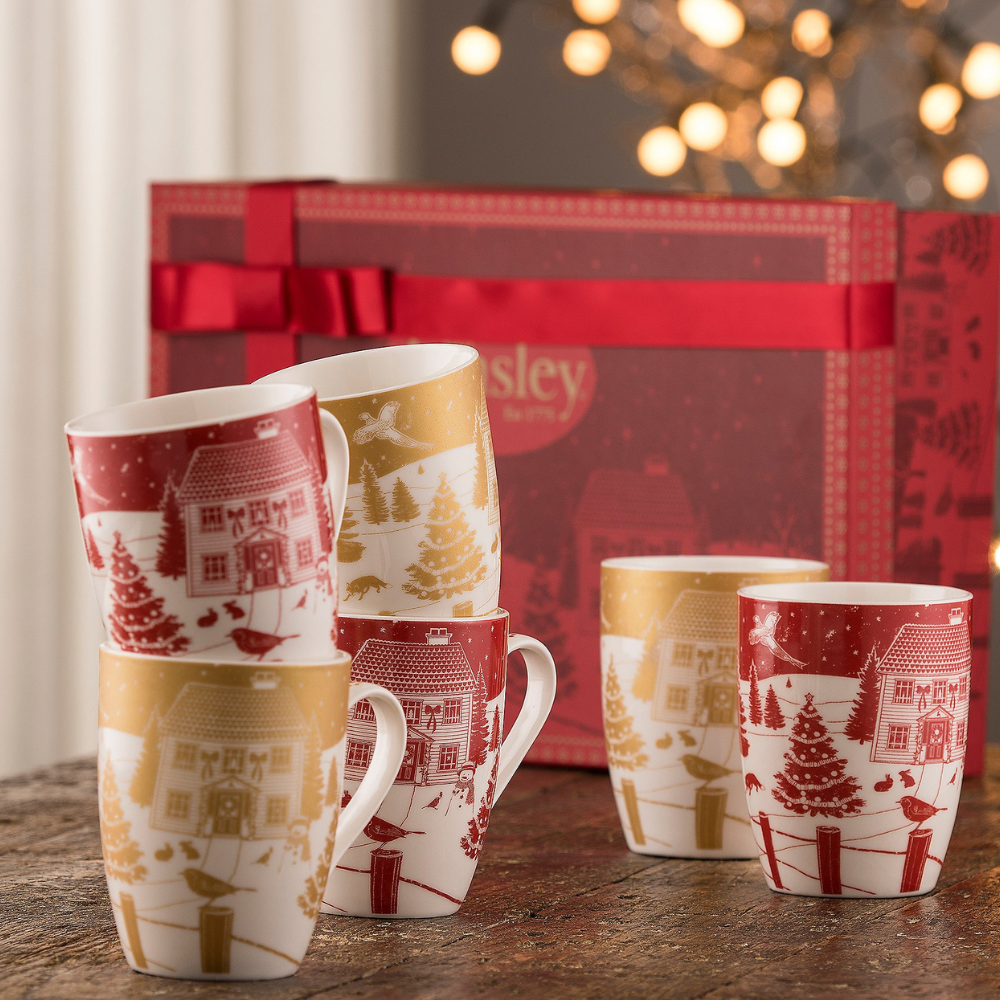Aynsley christmas mugs outlet