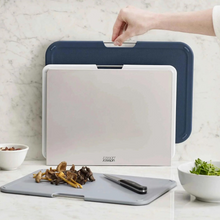 Load image into Gallery viewer, Joseph Joseph Nest Grey 3 Piece Chopping Board Set