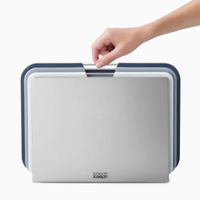 Load image into Gallery viewer, Joseph Joseph Nest Grey 3 Piece Chopping Board Set