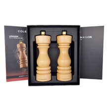 Load image into Gallery viewer, Cole & Mason London 180mm Salt and Pepper Mill Gift Set - Natural Beech