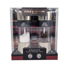 Load image into Gallery viewer, Cole & Mason Horsham Chrome Salt and Pepper Mill Gift Set