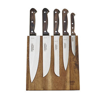Load image into Gallery viewer, Tramontina 6 Piece Polywood Magnetic Knife block Set
