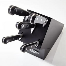 Load image into Gallery viewer, Stellar Sabatier IS Black 5 Piece Knife Block Set