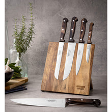 Load image into Gallery viewer, Tramontina 6 Piece Polywood Magnetic Knife block Set