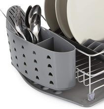 Load image into Gallery viewer, Tower Compact Dish Rack with Drainer - Grey