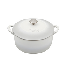 Load image into Gallery viewer, Denby Natural Canvas Cream 26cm Round Cast Iron Casserole With Gift Box