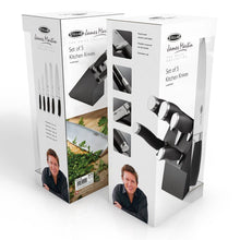 Load image into Gallery viewer, Stellar James Martin 5 Piece Knife Block Set Black