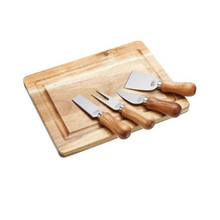 Load image into Gallery viewer, Kitchen Craft Acacia Wood Cheese Board & Serving Set