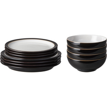Load image into Gallery viewer, Denby Elements Black 12 Piece Tableware Set
