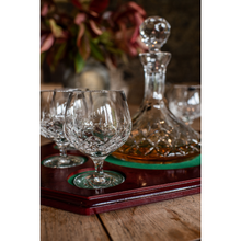 Load image into Gallery viewer, Galway Crystal Longford Brandy Decanter With 6 Glasses
