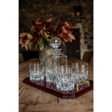 Load image into Gallery viewer, Galway Crystal Longford Whiskey Decanter & 4 Glasses