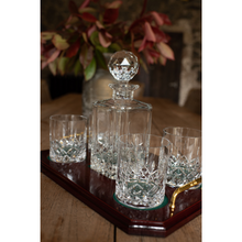 Load image into Gallery viewer, Galway Crystal Longford Whiskey Decanter & 4 Glasses