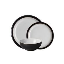 Load image into Gallery viewer, Denby Elements Black 12 Piece Tableware Set