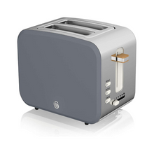 Load image into Gallery viewer, Swan Nordic 2 Slice Toaster - Grey