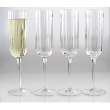 Load image into Gallery viewer, Luigi Bormioli Bach Champagne Flute Glasses Set of 4