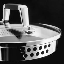 Load image into Gallery viewer, Stellar 5000 Induction 3 Piece Saucepan Set With Draining Lids