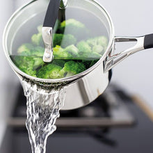 Load image into Gallery viewer, Stellar 5000 Induction 3 Piece Saucepan Set With Draining Lids