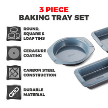 Load image into Gallery viewer, Tower Cerasure 3 Piece Baking Tray Set