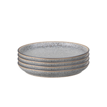 Load image into Gallery viewer, Denby Studio Grey Medium Coupe Plates Set of 4