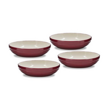 Load image into Gallery viewer, Tower Foundry Set of 4 Pasta Bowls Red