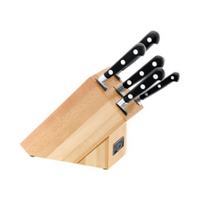 Load image into Gallery viewer, Stellar Sabatier 5 Piece Beechwood Knife Block