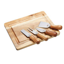 Load image into Gallery viewer, Kitchen Craft Acacia Wood Cheese Board & Serving Set