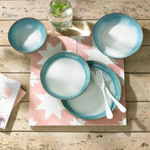 Load image into Gallery viewer, Denby Azure Haze 12 Piece Coupe Tableware Set