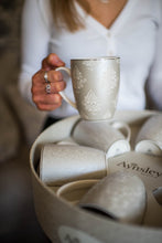 Load image into Gallery viewer, Aynsley Silver Brocade Hat Box Set of 6 Mugs