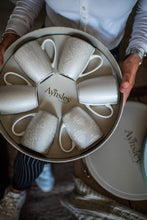 Load image into Gallery viewer, Aynsley Silver Brocade Hat Box Set of 6 Mugs