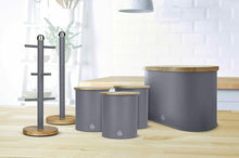 Load image into Gallery viewer, Swan Coffee Tea Sugar Set of 3 Storage Canisters Slate Grey