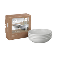 Load image into Gallery viewer, Denby Dove Grey Set of 4 Pasta Bowls
