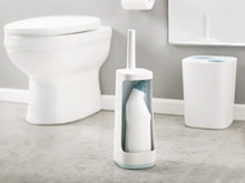 Load image into Gallery viewer, Joseph Joseph Flex Plus Toilet Brush With Storage Compartment White and Blue 70507
