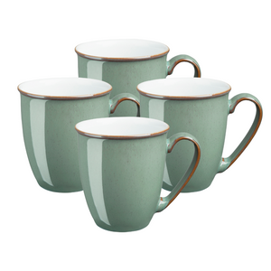 Denby Regency Green Set of 4 Coffee Beaker/Mugs