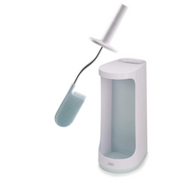 Load image into Gallery viewer, Joseph Joseph Flex Plus Toilet Brush With Storage Compartment White and Blue 70507
