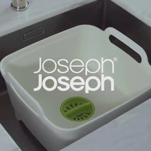 Load and play video in Gallery viewer, Joseph Joseph Wash and Drain Bowl White 85055
