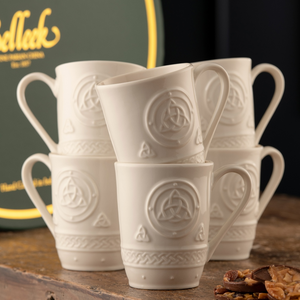 Belleek Classic Celtic Six Mugs Gift Box