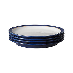 Denby Elements Dark Blue Dinner Plates Set of 4