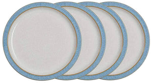 Denby Elements Blue Medium Plate Set of 4