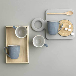 Denby Elements Blue Coffee Mug Set of 4