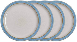 Denby Elements Blue Dinner Plates Set of 4