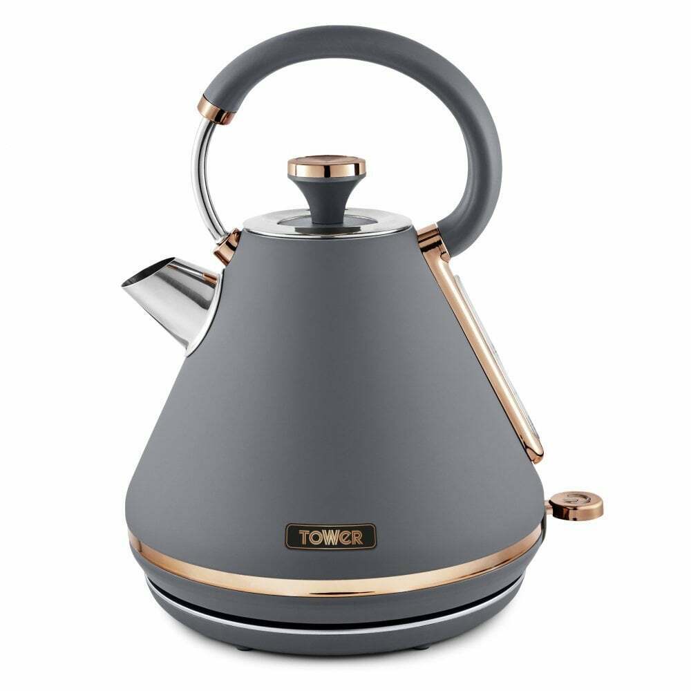 Tower kettle black store and rose gold