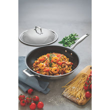 Load image into Gallery viewer, Tramontina Grano 32cm 5.2L Stainless Steel Wok With Lid Non Stick
