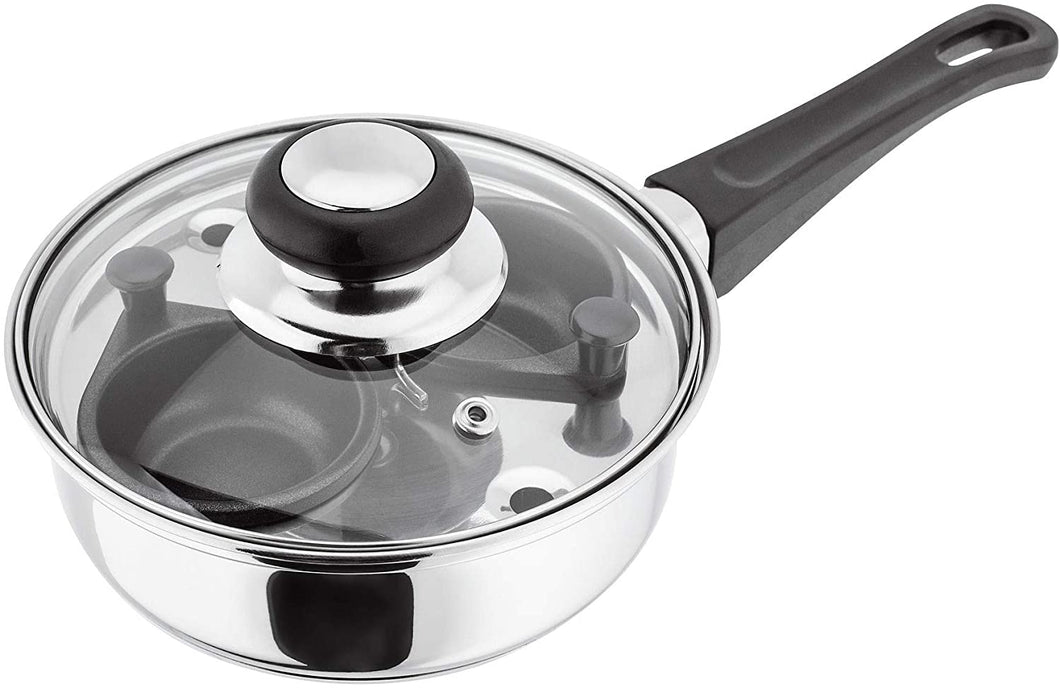 Judge 16cm 2 Cup Egg Poacher Stainless Steel