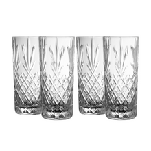 Load image into Gallery viewer, Set of 4 traditionally cut tumblers.
