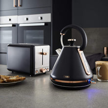Load image into Gallery viewer, Tower Cavaletto Pyramid Kettle Black &amp; Rose Gold

