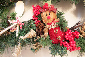 Enchanté Christmas Swag Gingerbread 6ft
