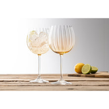 Load image into Gallery viewer, Galway Crystal Set of 4 Amber Erne Gin and Tonic Glasses
