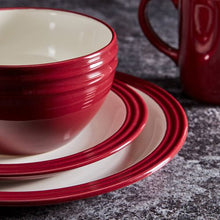 Load image into Gallery viewer, Tower Foundry 16 Piece Dinnerware Set Red
