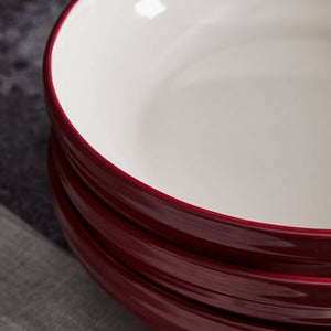 Tower Foundry Set of 4 Pasta Bowls Red